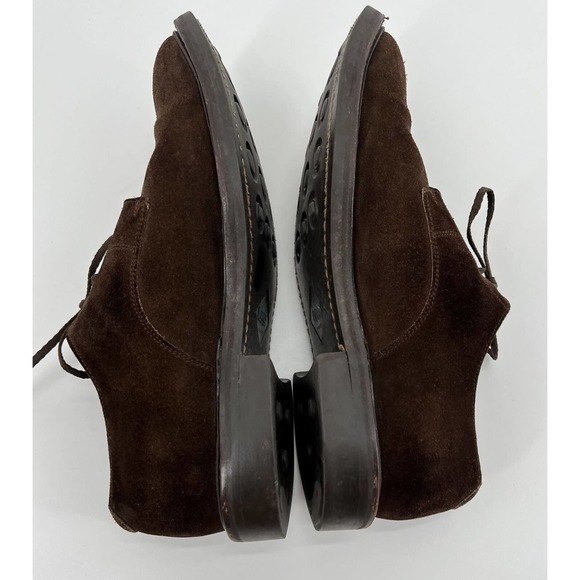Lotus Of England C-169 Brown Suede Lace Up Oxford Shoes Mens Size 8.5